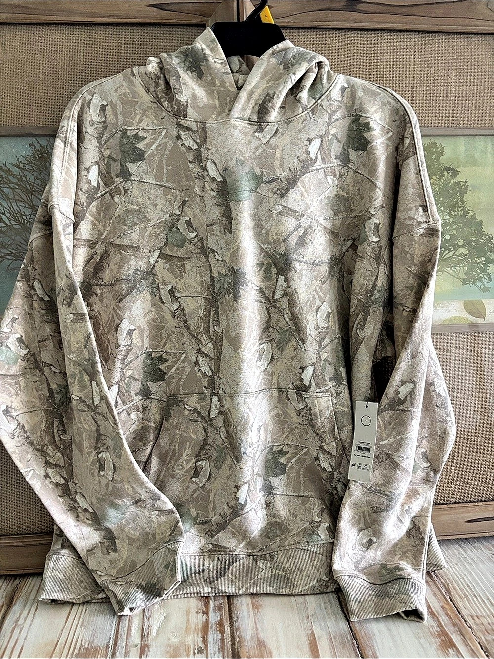 LG No Boundaries NB Oversize Hoodie Men's Camo Hoodie Large NWT